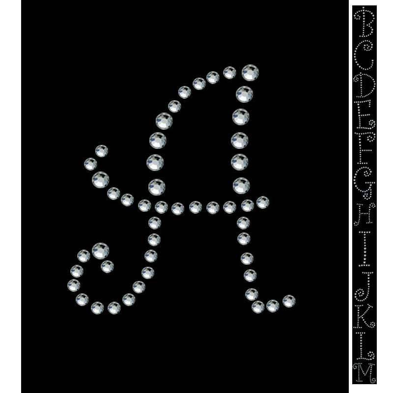 strassmotiv Buchstaben Ca. 4cm "A-Z" strassmotiv Buchstaben Ca. 4cm "A-Z" von PaillettenshopDE