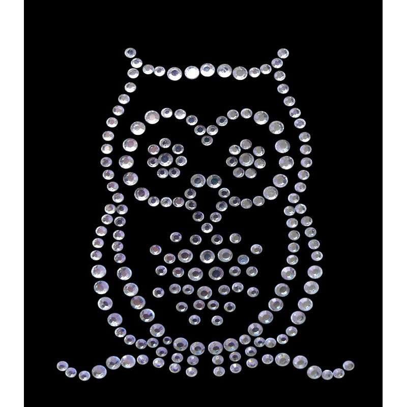 strassmotiv "Eule" 5, 7x6, 3cm strassmotiv "Eule" 5, 7x6, 3cm von PaillettenshopDE