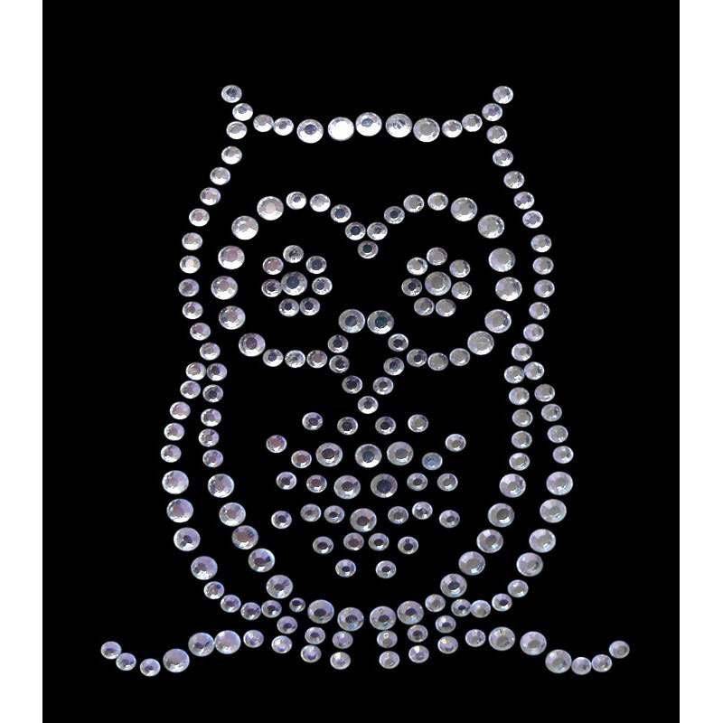 strassmotiv "Eule" 5, 7x6, 3cm strassmotiv "Eule" 5, 7x6, 3cm von PaillettenshopDE