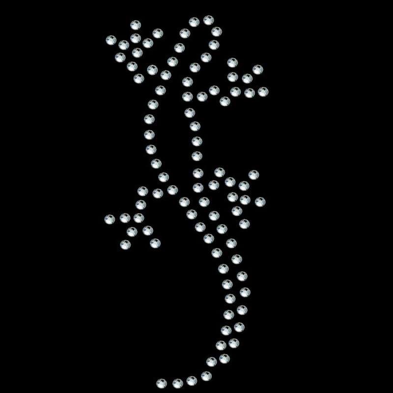 strassmotiv Gekko 7x3cm strassmotiv Gekko 7x3cm von PaillettenshopDE