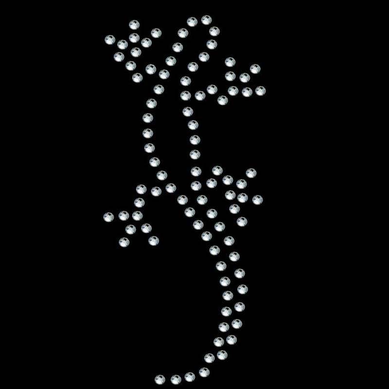 strassmotiv Gekko 7x3cm strassmotiv Gekko 7x3cm von PaillettenshopDE