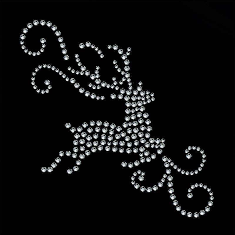 strassmotiv "Hirsch Ornament" 9, 8x9, 9cm strassmotiv "Hirsch Ornament" 9, 8x9, 9cm von PaillettenshopDE