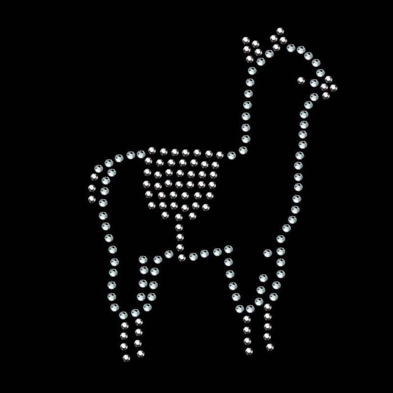 strassmotiv "Lama" 6x8cm strassmotiv "Lama" 6x8cm von PaillettenshopDE