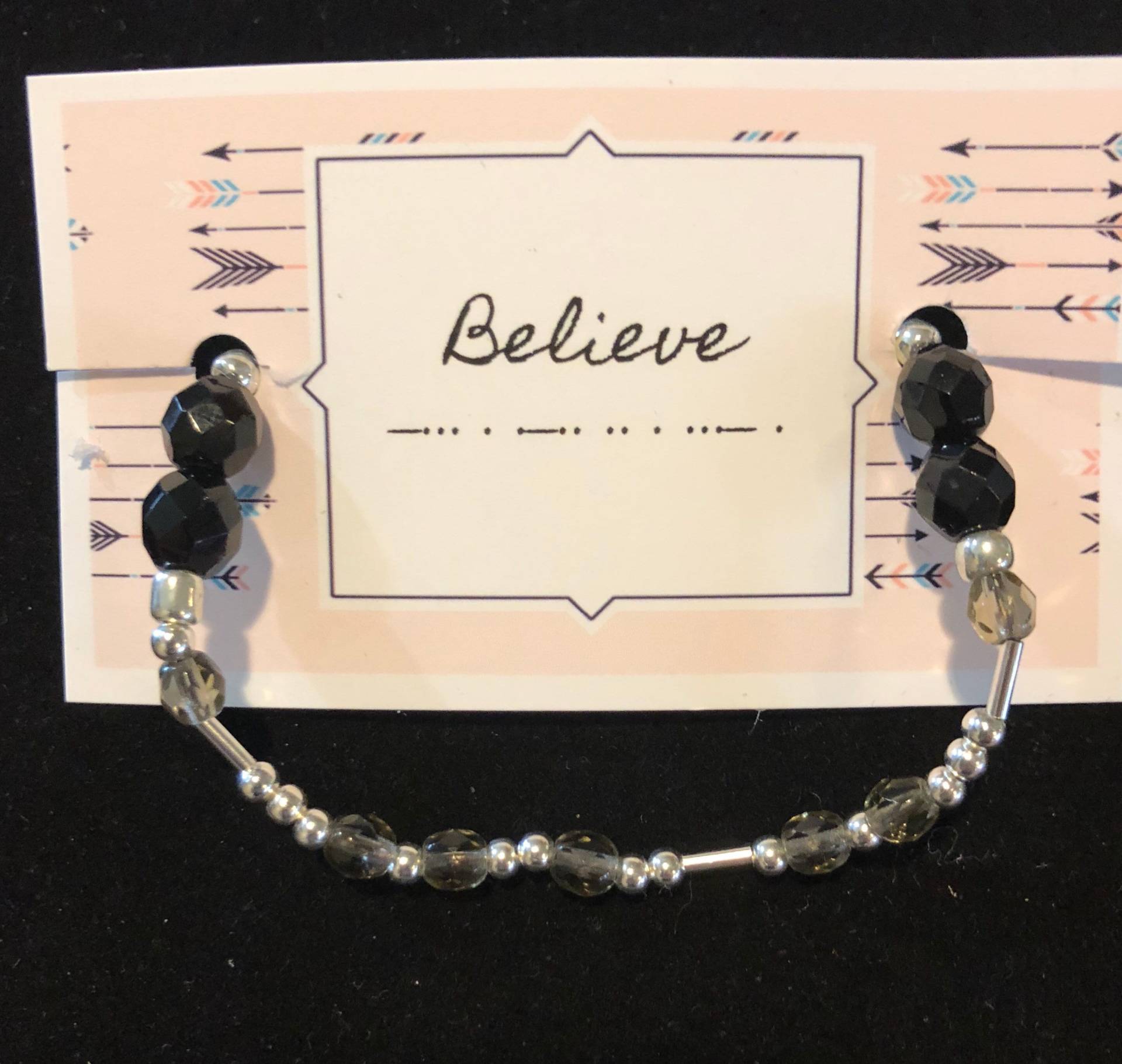 Glaube, Morse-Code-Armband Glaube, Morse-Code-Armband von PaintNJewel