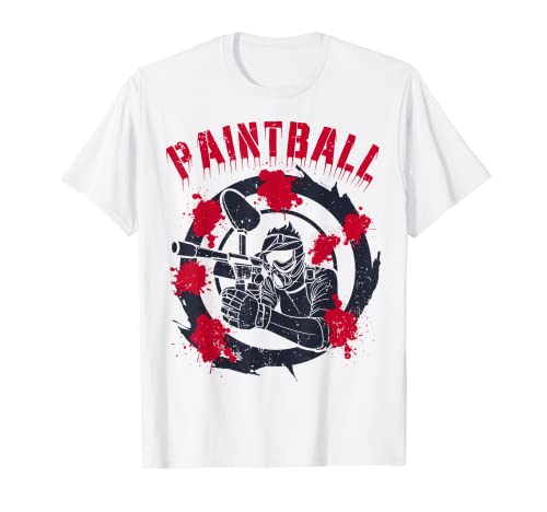 Paintball Player Paint Ball Splatter Retro Vintage Gifts Men T-Shirt von Paintball Players Paintballing Clothes