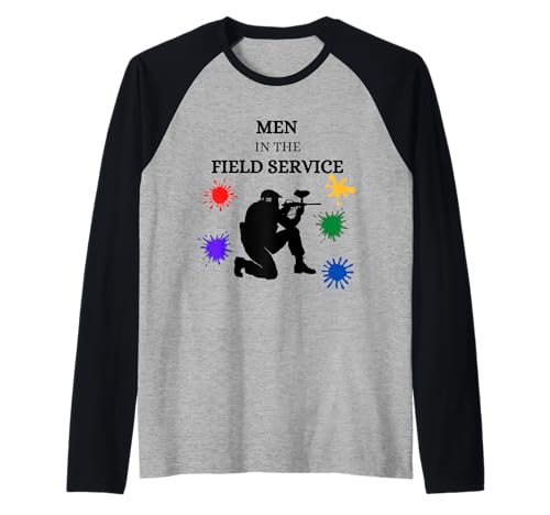 Men in the field paintball paintballer players Raglan Men in the field paintball paintballer players Raglan von Paintball Sayings Gifts Paintballer