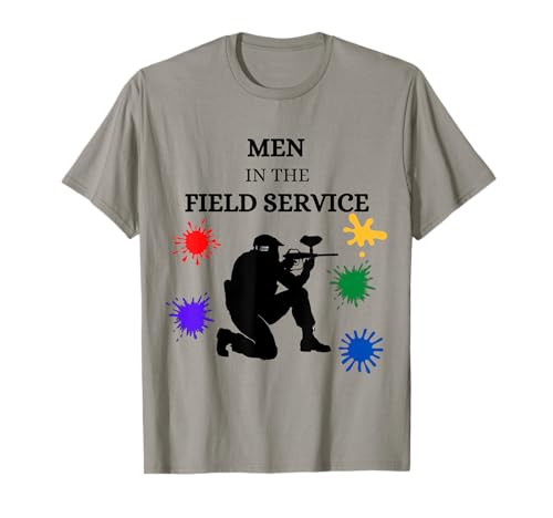 Men in the field paintball paintballer players T-Shirt Men in the field paintball paintballer players T-Shirt von Paintball Sayings Gifts Paintballer