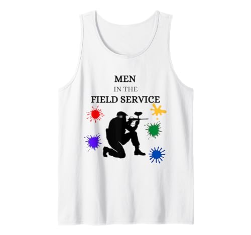 Men in the field paintball paintballer players Tank Top Men in the field paintball paintballer players Tank Top von Paintball Sayings Gifts Paintballer