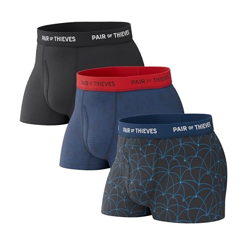 Pair of Thieves 2 & 3er Pack Super Fit Herren Trunks Unterwäsche AMZ Exclusive, Bögen, XX-Large von Pair of Thieves