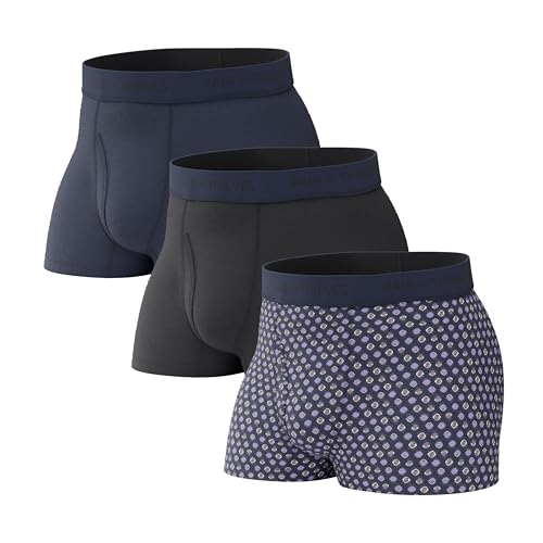Pair of Thieves SuperFit Herren Trunks 3er Pack - Atmungsaktive Mesh Kühlung, kein Scheuern Komfort, Eyes Down Here, Large von Pair of Thieves