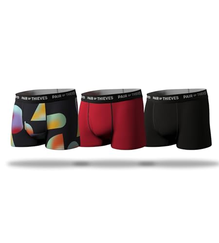 Pair of Thieves Exklusive superweiche Herren-Boxershorts mit kurzem Bein, 3er-Pack, Shapewear:, X-Large von Pair of Thieves