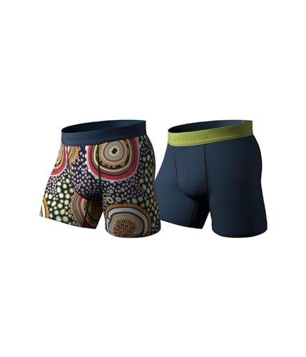 Pair of Thieves Hustle Herren-Boxershorts – 2er-Pack Performance Athletic Unterwäsche für Herren, Cell Out, Small von Pair of Thieves