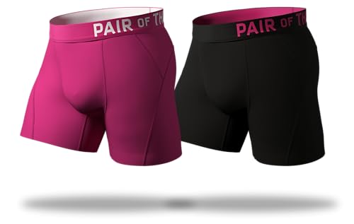 Pair of Thieves Sport-Boxershorts, 2er-Pack, Schwarz/Rosa, X-Large Pair of Thieves Sport-Boxershorts, 2er-Pack, Schwarz/Rosa, X-Large von Pair of Thieves