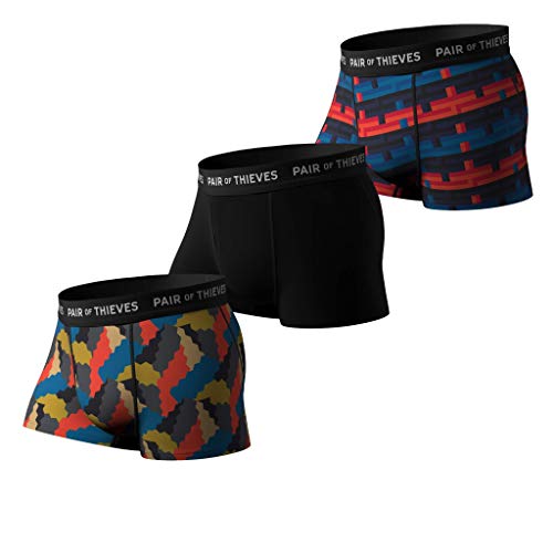 Pair of Thieves Super Fit Herren Trunks 3er Pack Unterwäsche AMZ Exclusive - - Large von Pair of Thieves