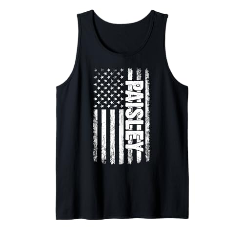 Paisley persönlicher Name American Flag Retro Frauen lustig Tank Top Paisley persönlicher Name American Flag Retro Frauen lustig Tank Top von Paisley Specialized First Girl Woman Name Tee