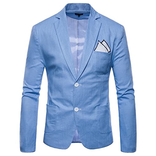 Jacke Herren Slim Fit Revers Einreiher Anzüge Herren Business Work Moderner Urban Style Einfarbig Jacke Herren Trend Mode Lassig Anzüge Jacke Herren von Pajiay