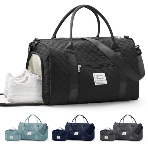 Sporttasche, Weekender Tragetasche, Reisetasche, Sporttasche, Tragetasche, Reisetasche, persönliche Gegenstände, Reisetasche, A7-schwarz von Pakembl