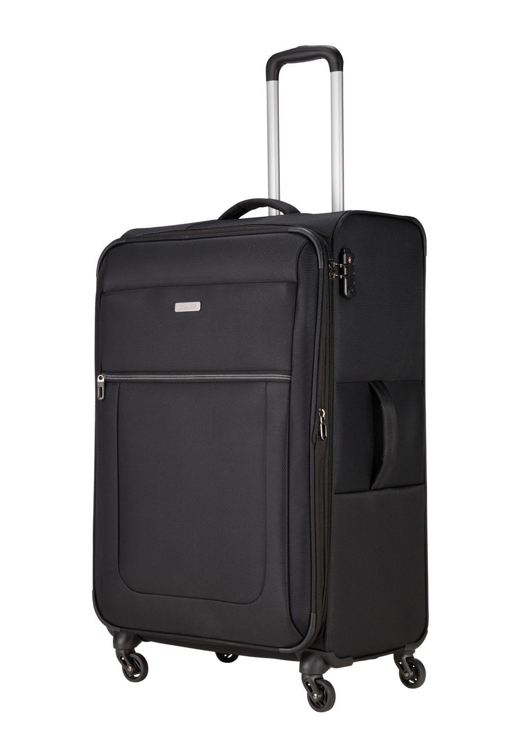 Paklite - VALENCIA 4Rad-Weichgepäcktrolley 4W Trolley L Schwarz Schwarz - Gr. - L von Paklite