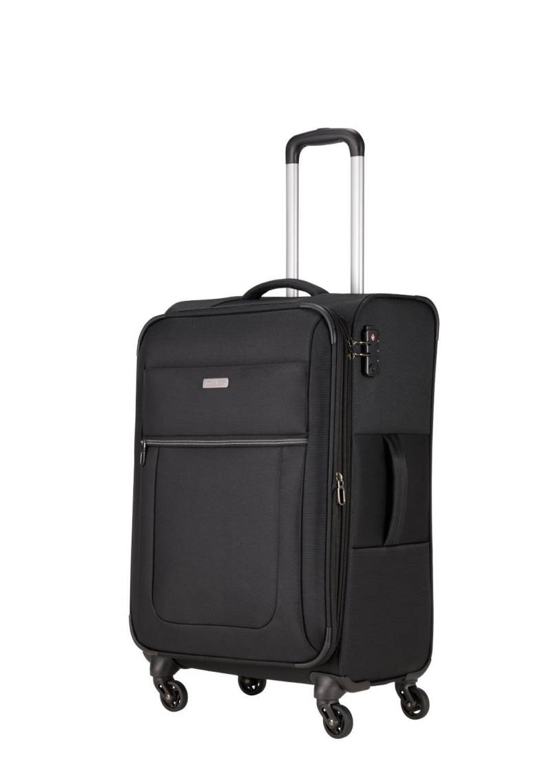 Paklite - VALENCIA 4Rad-Weichgepäcktrolley 4W Trolley M Schwarz Schwarz - Gr. - M von Paklite