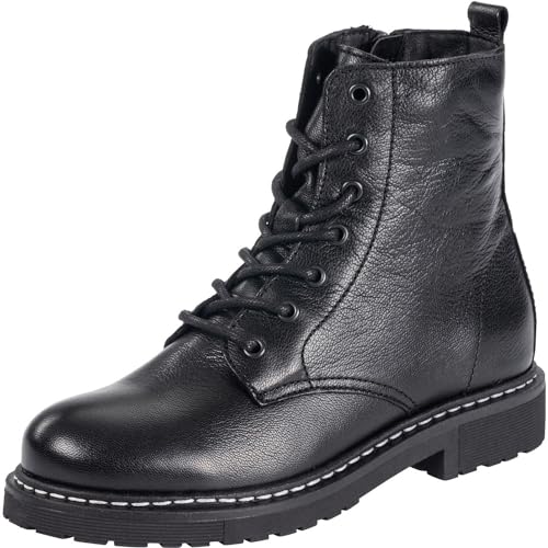 Palado Damen Stiefeletten Biak - Winterstiefel mit Reißverschluss - hochwertige Stiefel aus feinstem Echtleder - bequeme Winterschuhe für Frauen Schwarz UK3,5 - EU36 von Palado