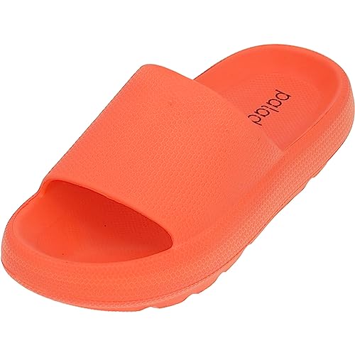 Palado Badeschuhe Damen Tabbris - modische Sandalen - bequeme Pantoletten für Spa, Strand oder Zuhause ORANGE UK3,5 - EU36 von Palado