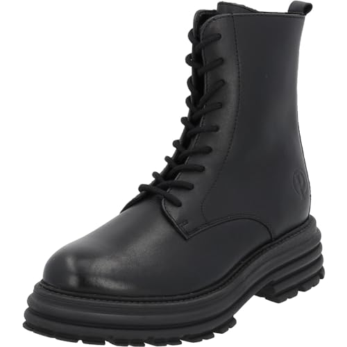 Palado Boots Damen Cabrera - elegante Stiefeletten für Frauen - bequeme Winterschuhe mit Reißverschluss - modische Schnürstiefeletten - Winterstiefel mit Absatz Schwarz UK5,5 - EU38 von Palado