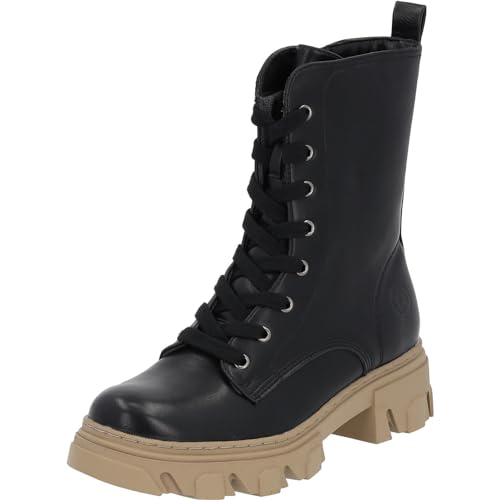 Palado Stiefeletten Damen Lefkada 2 – gefertigt aus strapazierfähigem, pflegeleichtem Material – leicht gefüttert – stylischer Begleiter für Herbst und Winter. Schwarz UK7 - EU40 von Palado