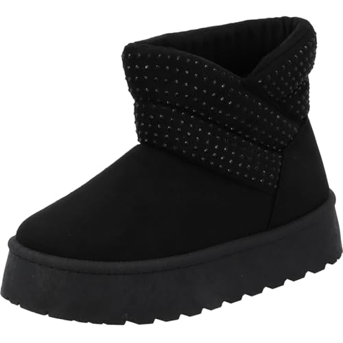 Palado Boots Damen Meldanna by Sila Sahin - modische Ankle-Boots - warm gefütterte Stiefeletten - elegante Stiefel Schwarz UK4,5 - EU37 Palado Boots Damen Meldanna by Sila Sahin - modische Ankle-Boots - warm gefütterte Stiefeletten - elegante Stiefel Schwarz UK4,5 - EU37 von Palado