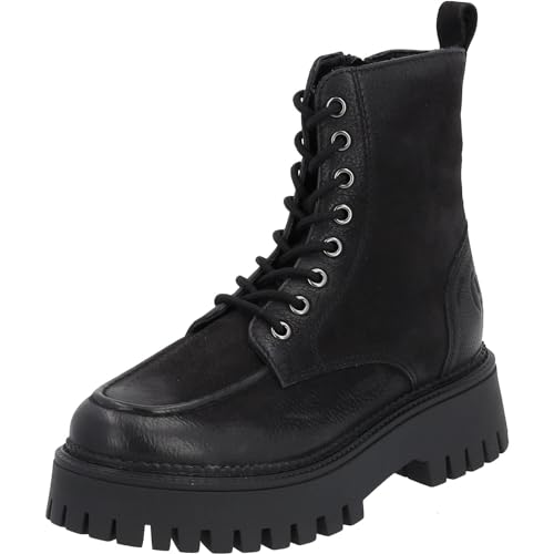 Palado Boots Damen Murter - elegante Stiefeletten für Frauen - bequeme Winterstiefel mit Reißverschluss - modische Winterschuhe - Schnürstiefeletten mit Absatz Schwarz UK8 - EU41 von Palado