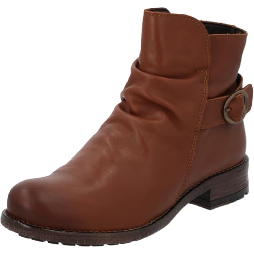 Palado Stiefeletten Damen Nernedo – bequeme Boots Made in Portugal - leicht gefütterte Stiefel - modische Ankle-Boots Braun UK6 - EU39 von Palado