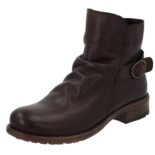 Palado Stiefeletten Damen Nernedo – bequeme Boots Made in Portugal - leicht gefütterte Stiefel - modische Ankle-Boots Dunkelbraun UK5,5 - EU38 von Palado