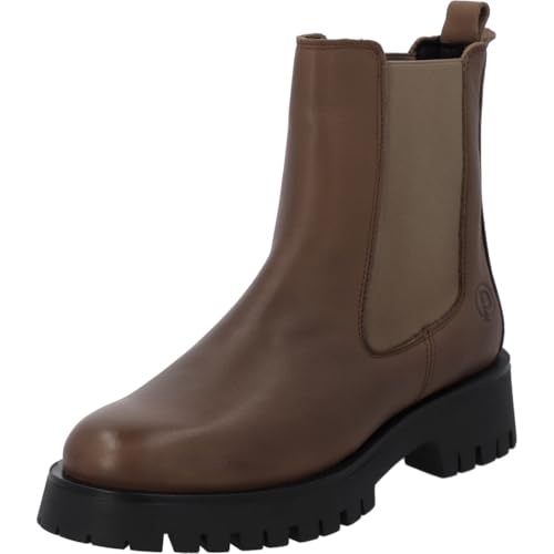 Palado Chelsea Boot Damen Seoll - gefertigt aus edlem Rindsleder - Made in Portugal - leicht gefüttert für Komfort - robuste TPR-Sohle für sicheren Halt Braun UK7 - EU40 von Palado