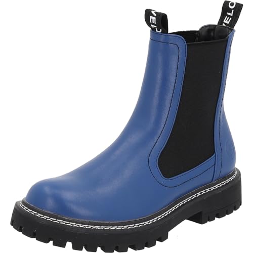 Palado Chelsea Boots Damen Dedej - bequeme Boots - leicht gefütterte Stiefel für Herbst & Winter - modische Stiefeletten Blau UK7 - EU40 von Palado