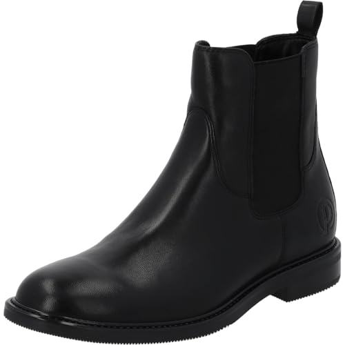 Palado Chelsea Boots Damen Dilya - elegante Stiefeletten aus Schafsleder - leicht gefütterte Stiefel - perfekt für Herbst und Winter Schwarz UK8 - EU41 von Palado