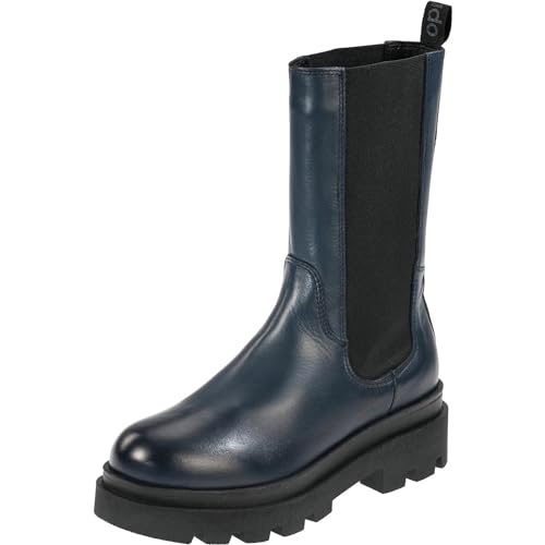 Palado Chelsea Boots Damen Elba – bequeme Boots Made in Portugal - leicht gefütterte Stiefeletten - modische Stiefel Petrol UK4,5 - EU37 von Palado