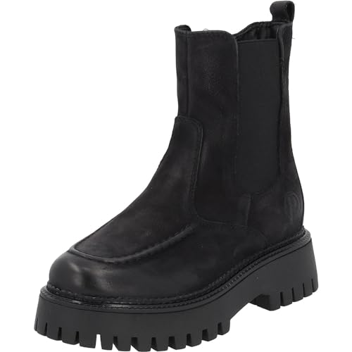 Palado Chelsea Boots Damen Filicudi - modische Stiefeletten für Frauen mit Reißverschluss - elegante Winterschuhe - bequeme Stiefel mit Absatz Schwarz UK7 - EU40 von Palado