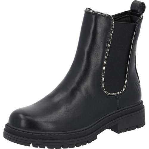 Palado Chelsea Boots Damen Gashail - elegante Stiefeletten - ungefütterte Stiefel für die Übergangszeit - modische Boots Schwarz UK4,5 - EU37 von Palado