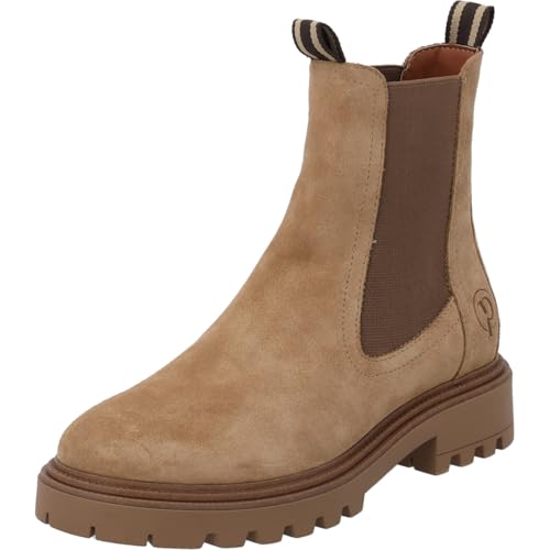 Palado Chelsea Boots Damen Luctoria – leichte gefütterte Stiefeletten aus hochwertigem Rindsleder – elegante und robuste Ankle Boots für Herbst & Winter Beige UK8 - EU41 von Palado