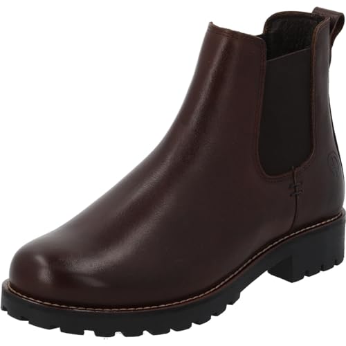 Palado Chelsea Boots Damen Meostres – elegante Stiefeletten Made in Portugal - warm gefütterte Stiefel - bequeme Boots Dunkelbraun UK3,5 - EU36 von Palado