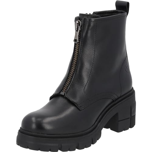 Palado Chelsea Boots Damen Nisyros - modische Stiefeletten für Frauen - plateau Winterschuhe mit Reißverschluss - Elegante Winterstiefel mit Blockabsatz Schwarz UK7 - EU40 von Palado