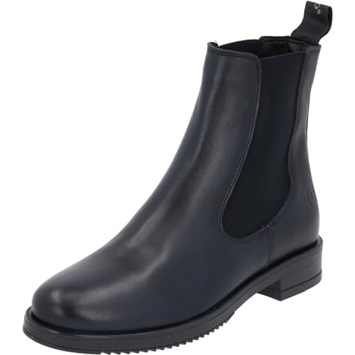 Palado Chelsea Boots Damen Paros - modische Stiefeletten für Frauen - bequeme Winterschuhe - elegante Winterstiefel mit Absatz Blau - Marineblau UK3,5 - EU36 von Palado