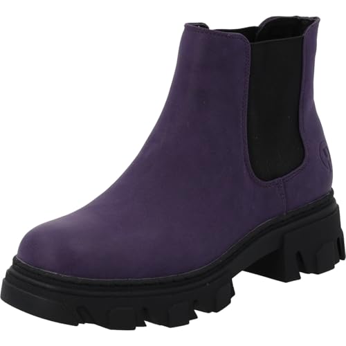 Palado Chelsea Boots Damen Paros - modische Stiefeletten für Frauen - bequeme Winterschuhe für Herbst & Winter - elegante Winterstiefel mit Absatz Lila UK7 - EU40 Palado Chelsea Boots Damen Paros - modische Stiefeletten für Frauen - bequeme Winterschuhe für Herbst & Winter - elegante Winterstiefel mit Absatz Lila UK7 - EU40 von Palado