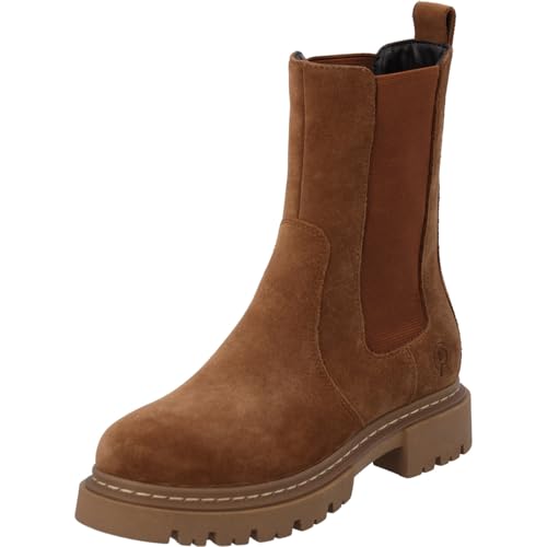 Palado Chelsea Boots Damen Ustica – elegante Stiefeletten aus hochwertigem Rindsleder – leicht gefüttert – ideal für Herbst und Winter – vielseitig kombinierbar Braun UK4,5 - EU37 von Palado