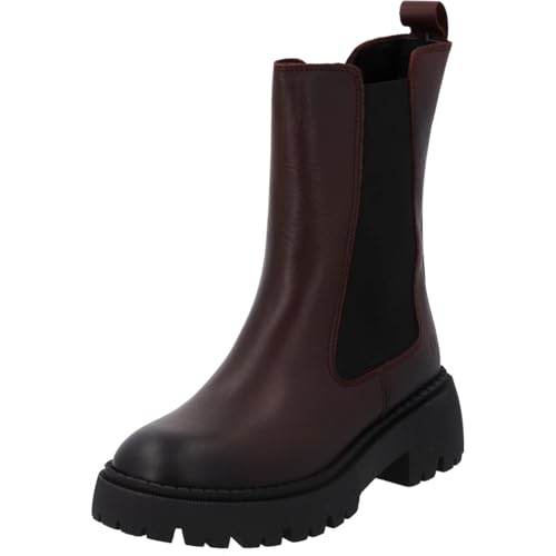 Palado Chelsea Boots Damen Zevah – stilvolle Stiefeletten aus hochwertigem Rindsleder – leicht gefüttert – gefertigt in Portugal für eleganten Komfort Bordeaux UK4,5 - EU37 von Palado