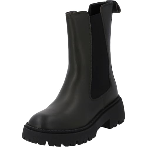 Palado Chelsea Boots Damen Zevah – stilvolle Stiefeletten aus hochwertigem Rindsleder – leicht gefüttert – gefertigt in Portugal für eleganten Komfort Khaki UK8 - EU41 von Palado