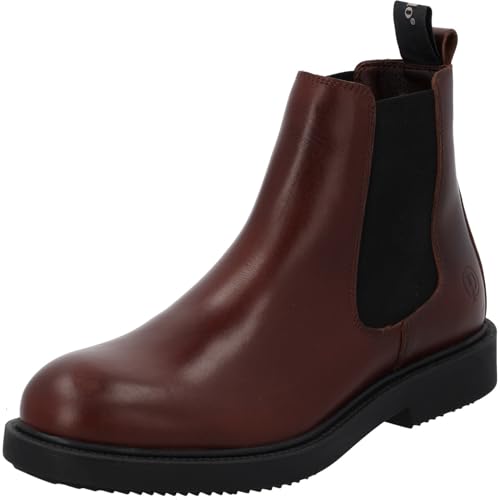 Palado Chelsea Boots Herren Crara - bequeme Boots Made in Portugal - leicht gefütterte Stiefel für Herbst und Winter - modische Winterschuhe Braun UK10 - EU44 von Palado