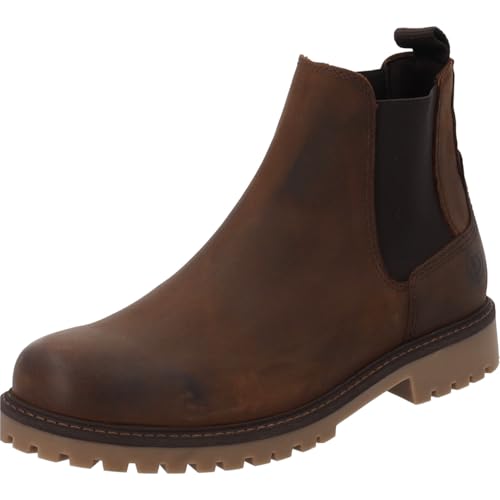 Palado Chelsea Boots Herren Hammon - bequeme Boots Made in Portugal - leicht gefütterte Stiefeletten - modische Stiefel Walnussbraun UK10,5 - EU45 von Palado