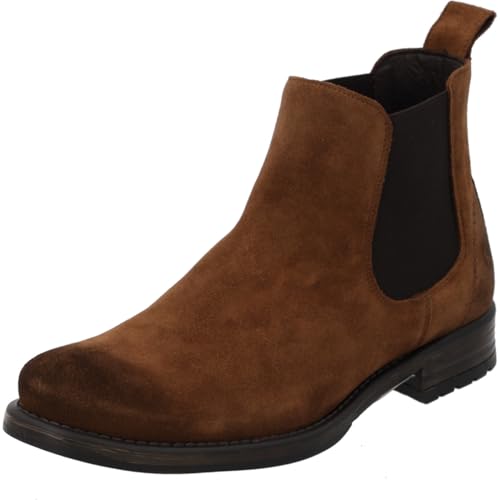 Palado Chelsea Boots Herren Heidan – elegante Stiefeletten Made in Portugal - ungefütterte Boots aus Leder - modische Stiefel Braun UK10,5 - EU45 von Palado
