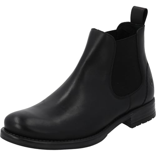 Palado Chelsea Boots Herren Heidan – elegante Stiefeletten Made in Portugal - ungefütterte Boots aus Leder - modische Stiefel Schwarz UK8 - EU41 von Palado