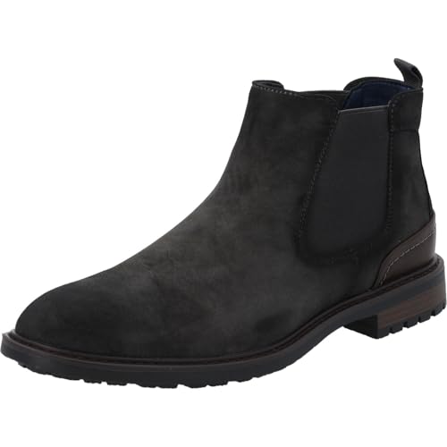 Palado Chelsea Boots Herren Trisdan – stilvolle & bequeme Stiefeletten aus PU-Leder für Herbst & Winter – rutschfeste Sohle, modern & vielseitig für jeden Anlass Anthrazit UK8 - EU41 von Palado